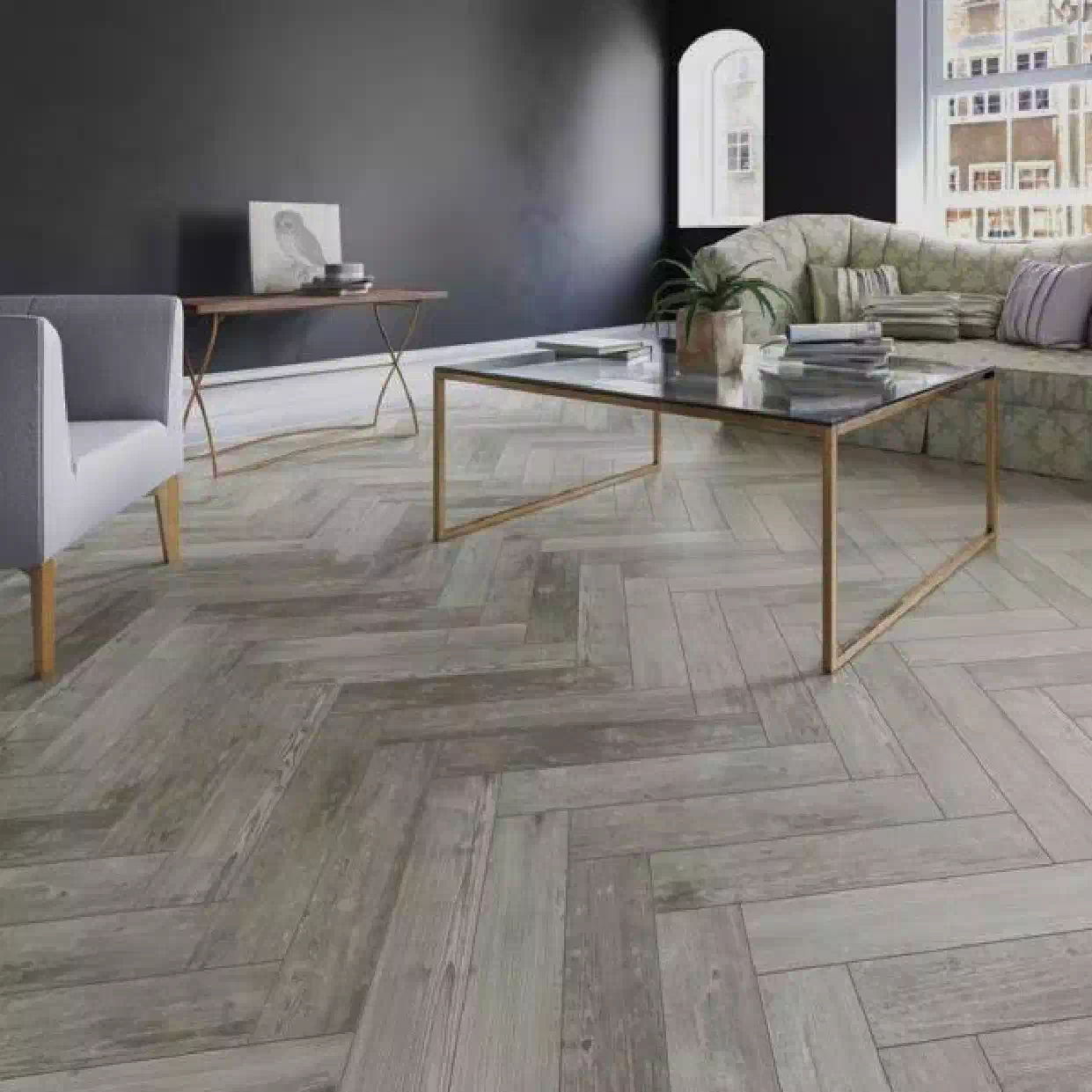 Richmond SPC Herringbone - Forest