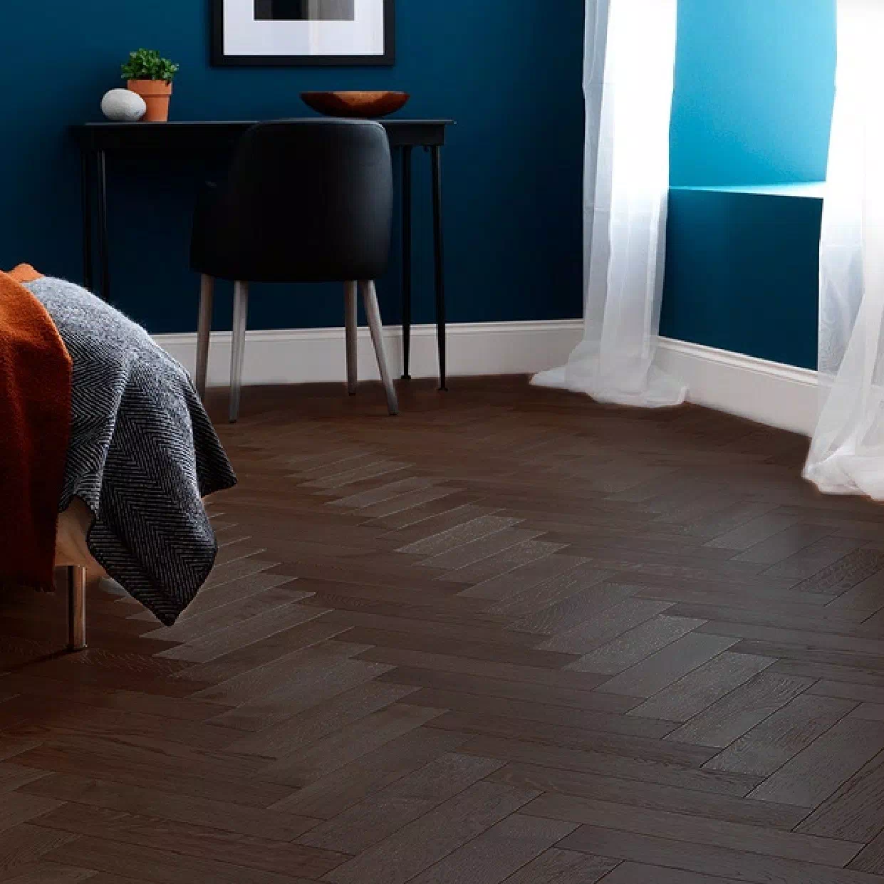 Richmond SPC Herringbone - Mahogany