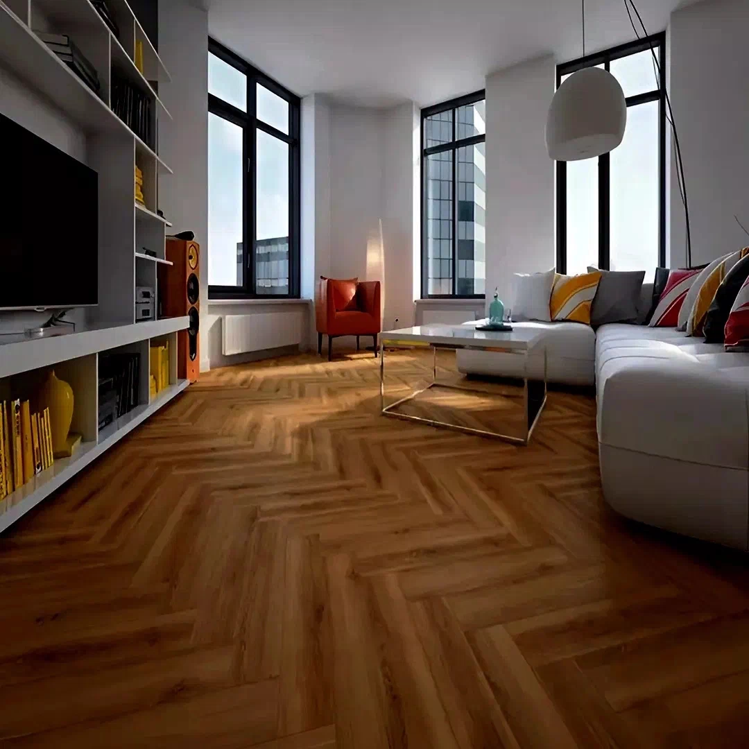 Polar SPC Herringbone - American Walnut