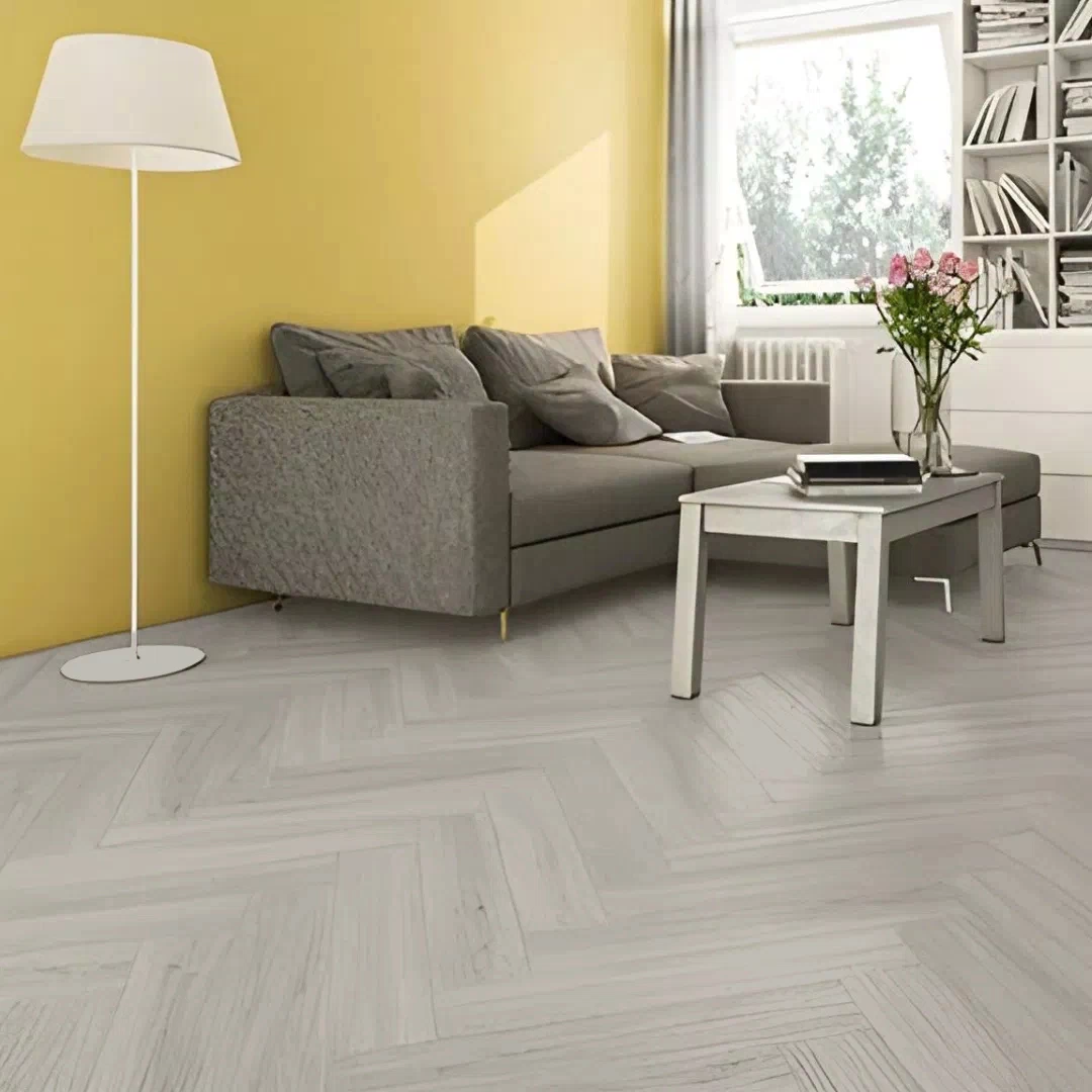 Polar SPC Herringbone - White Wash