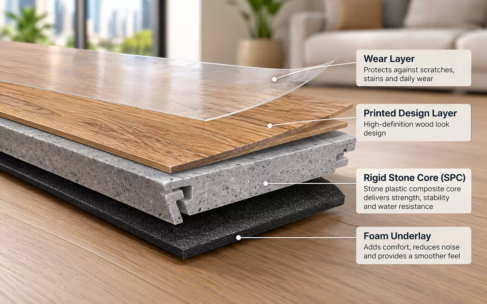 layers of spc flooring