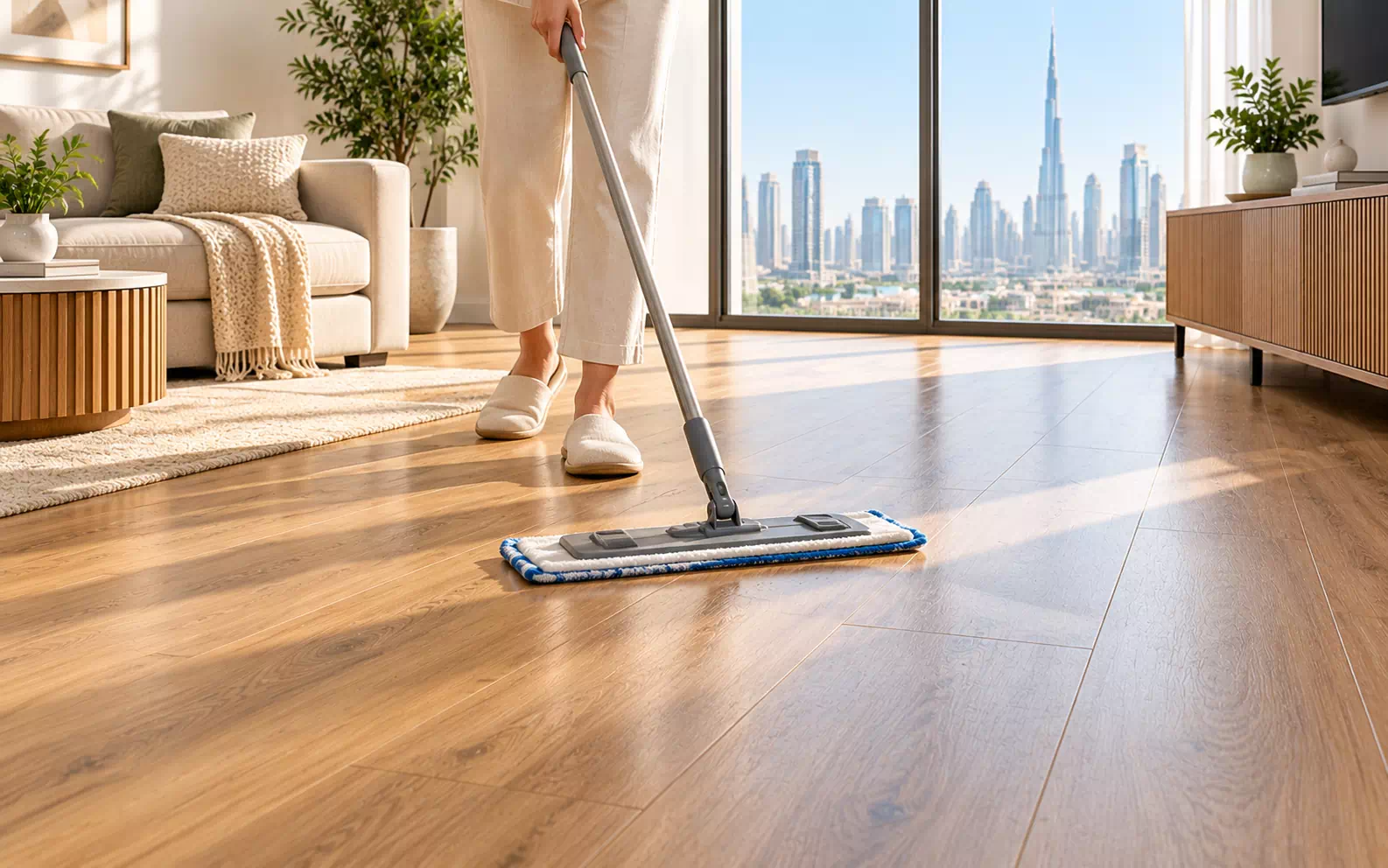 SPC floor cleaning