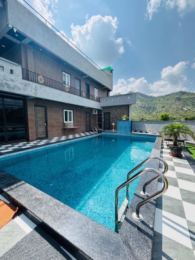Rooftop Reserve private pool villa by StayDekho, Udaipur
