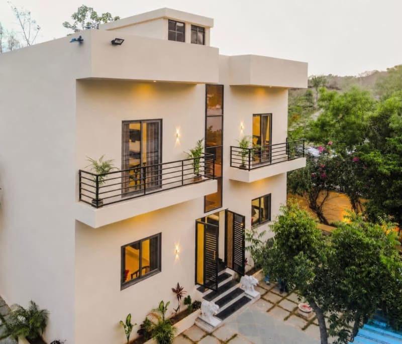 4BHK Jungle Escape private pool villa for family and group stays, Udaipur