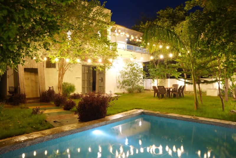 2BHK private pool villa in Badi, Udaipur, ideal for bachelor parties