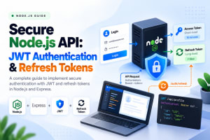 Cover image for Secure Node.js API with JWT Authentication & Refresh Tokens