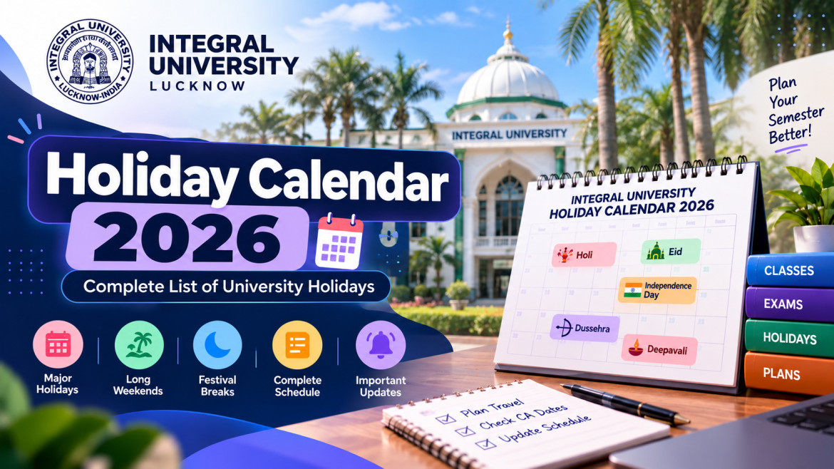 Banner for Integral University Lucknow: Official Holiday List for 2026