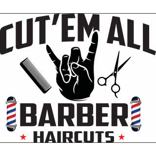 Cut 'Em All Barber logo