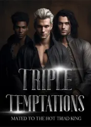 Book cover of “Triple Temptations: Mated to the Hot Triad King“ by Favy