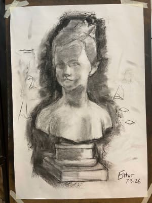 Lady learnt charcoal