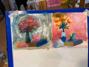 Girl learnt color theory