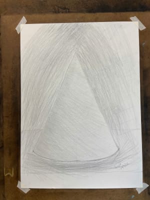 Lady learnt pencil drawing