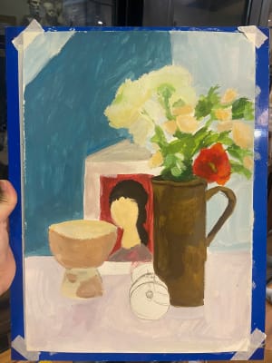 Lady learnt color theory