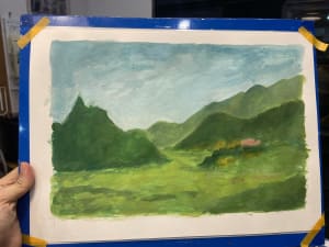 Lady learnt color theory