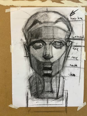 Lady learnt charcoal