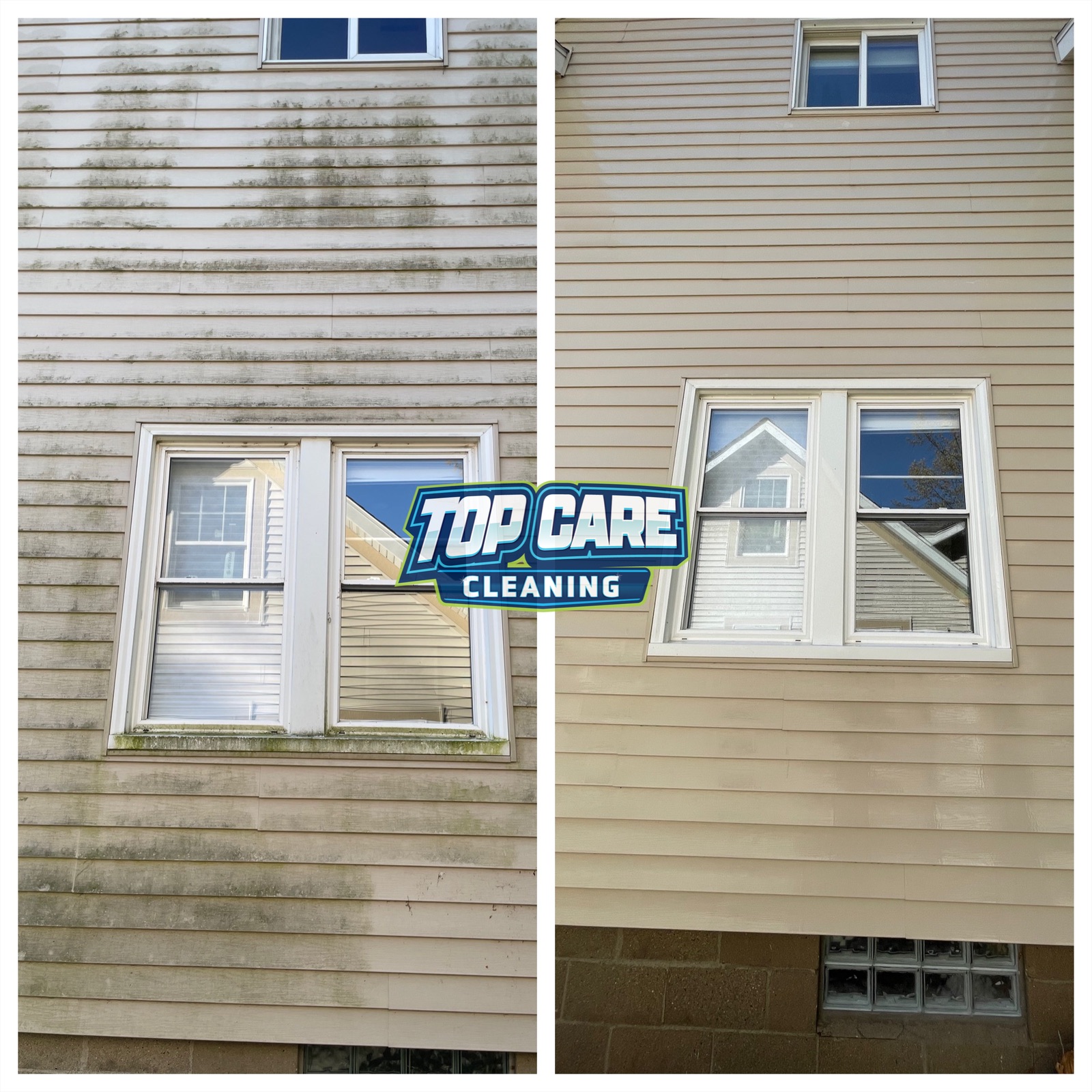 Top Care Cleaning house washing before and after — Grand Rapids, MI