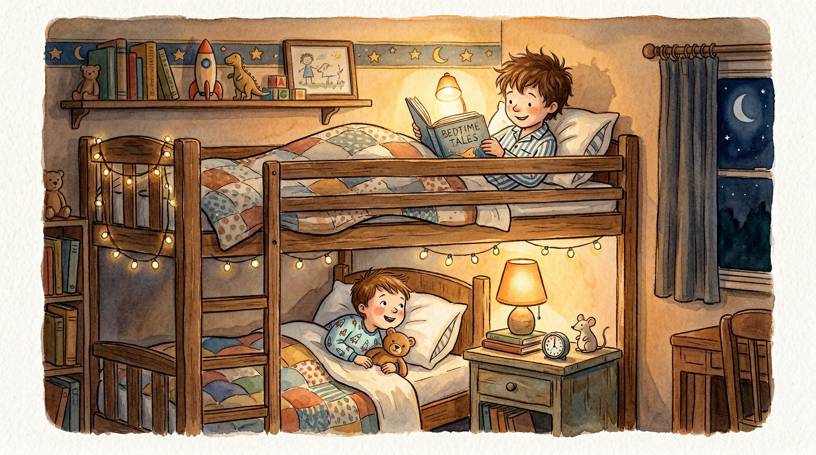 Father and child devotional moment