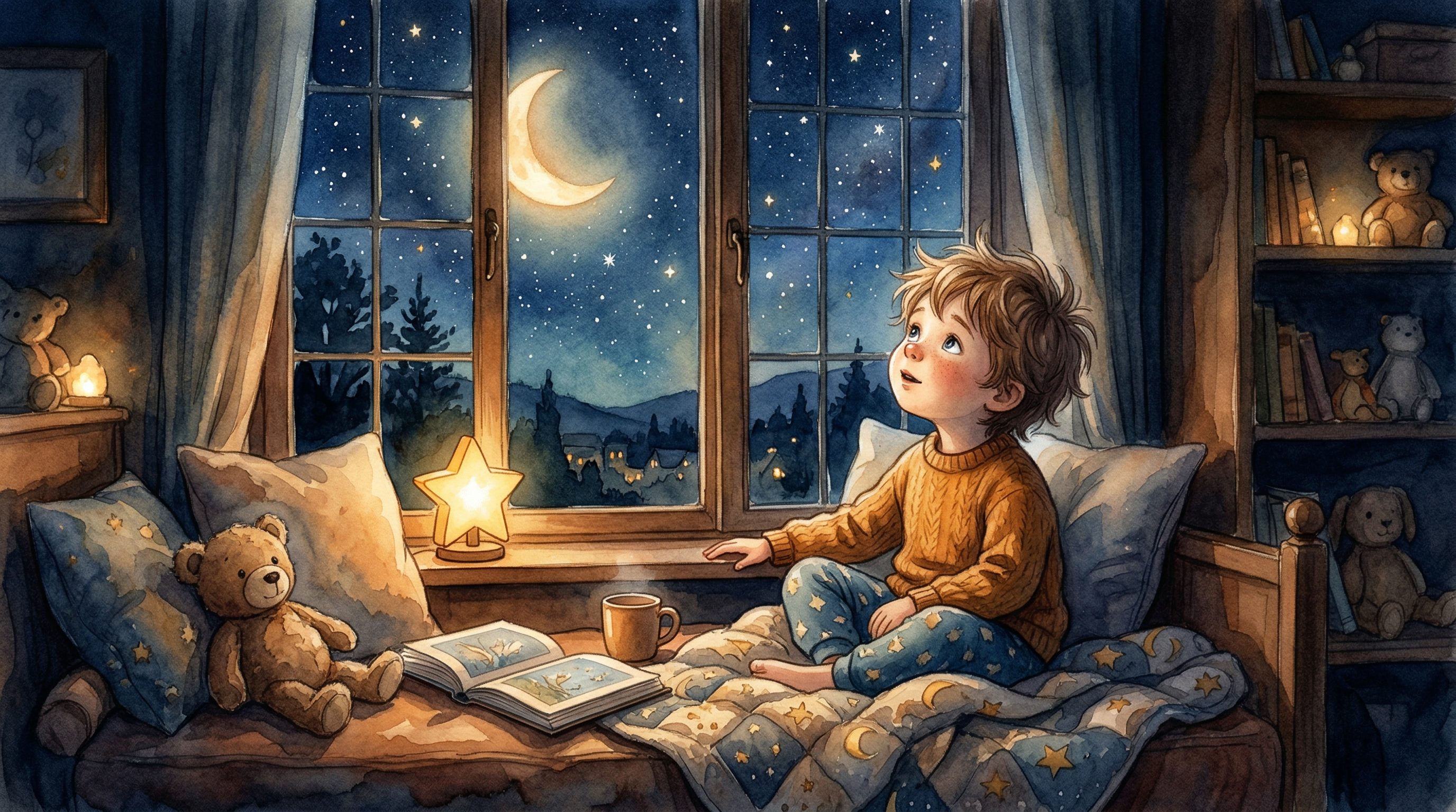 Father and child devotional moment