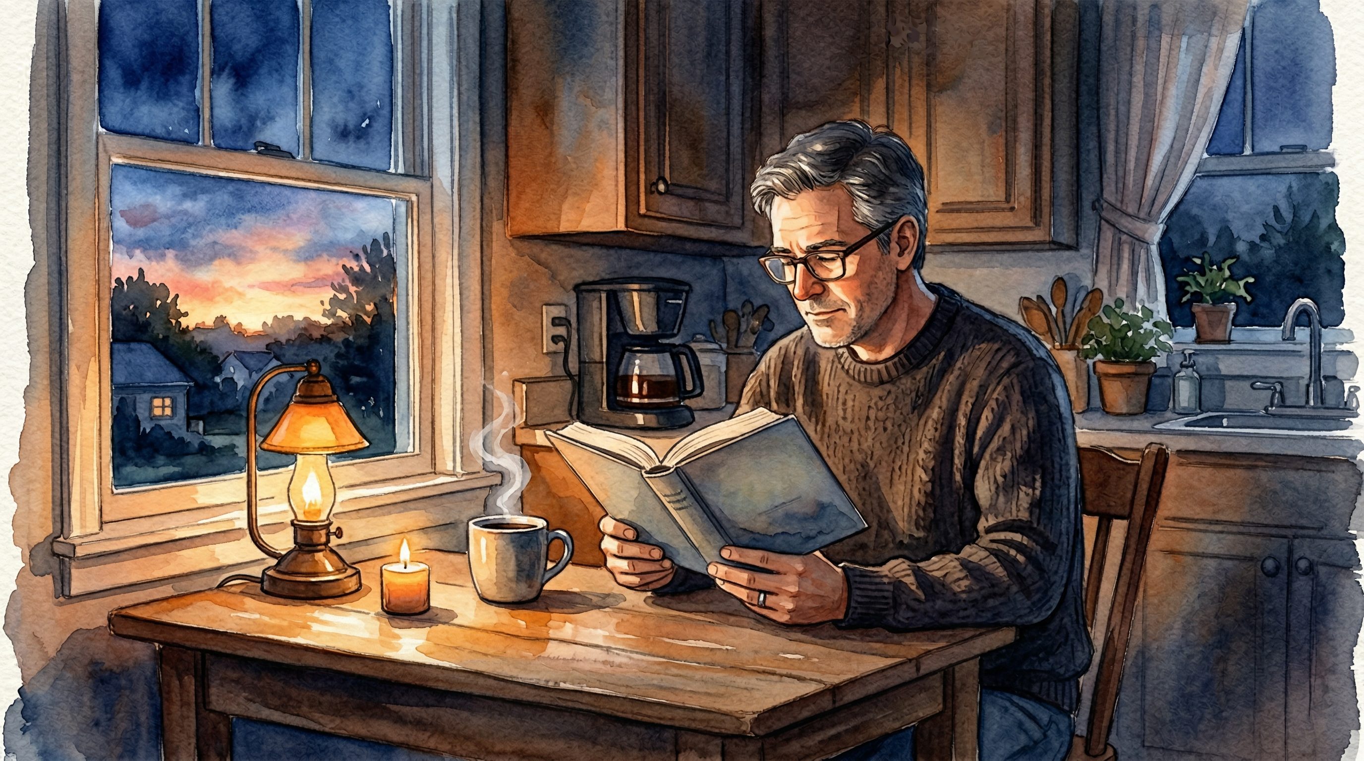 Father and child devotional moment