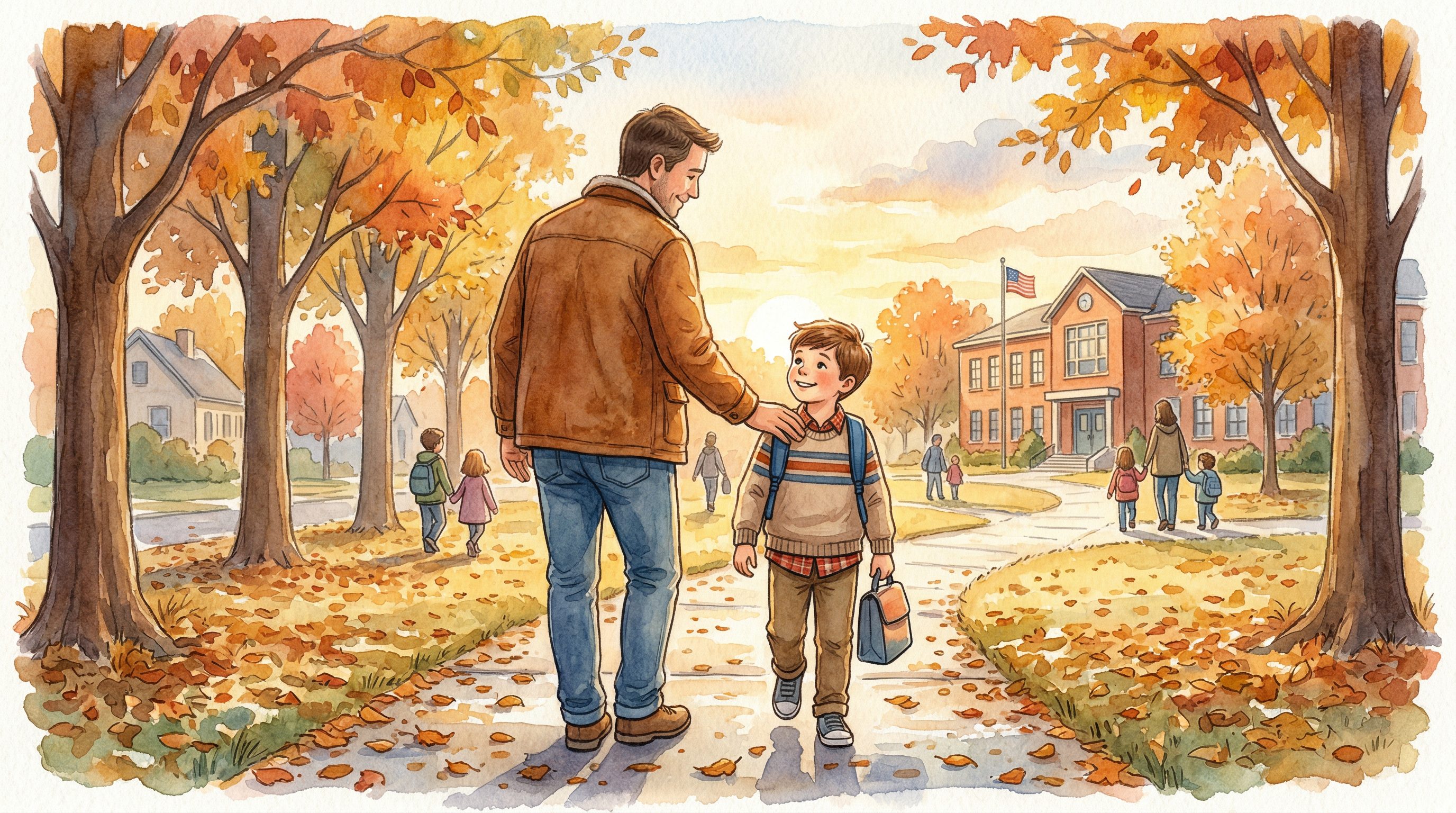 Father and child devotional moment