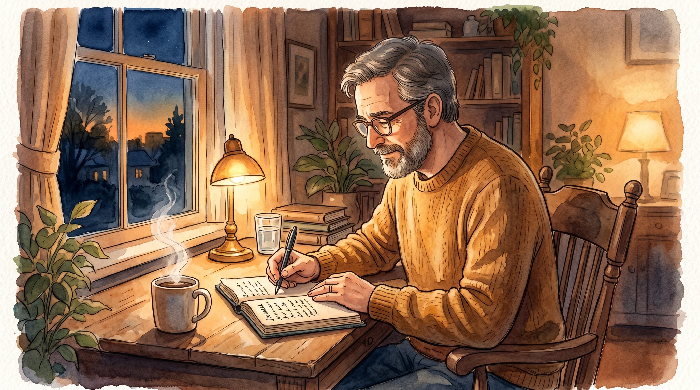 Father and child devotional moment