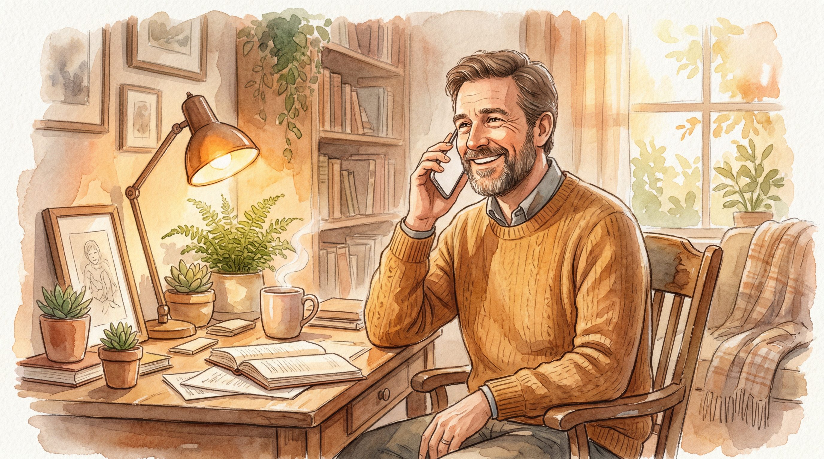 Father and child devotional moment