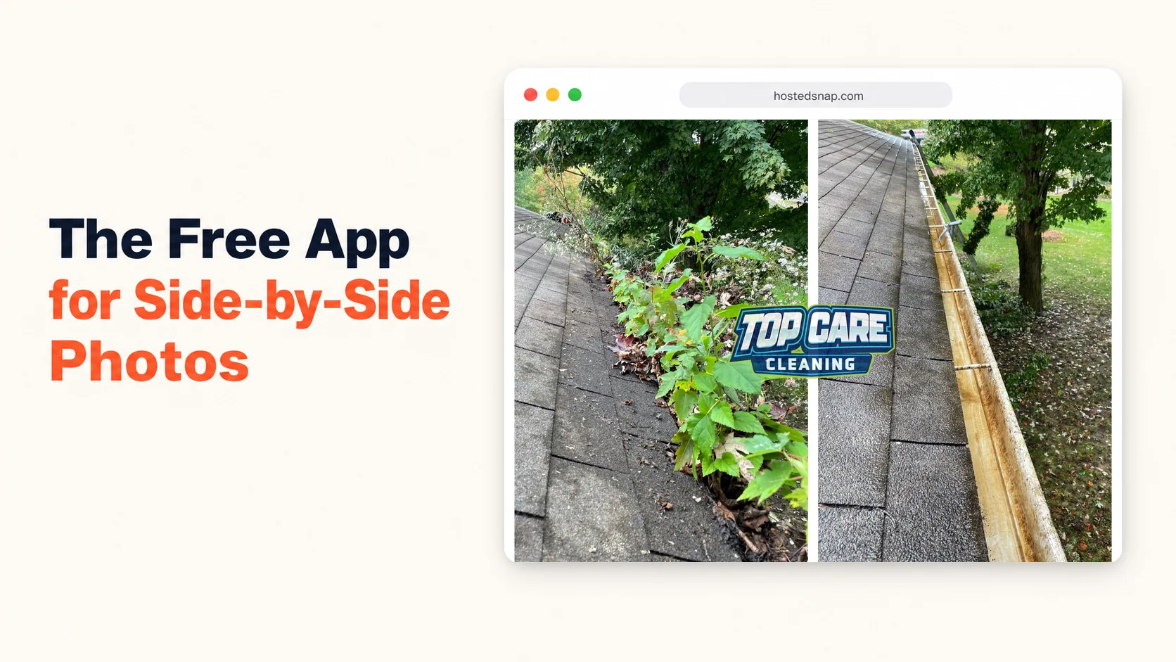 App for Side by Side Photos: Why a Browser Tool Beats a Native App for Service Business Proof Posts