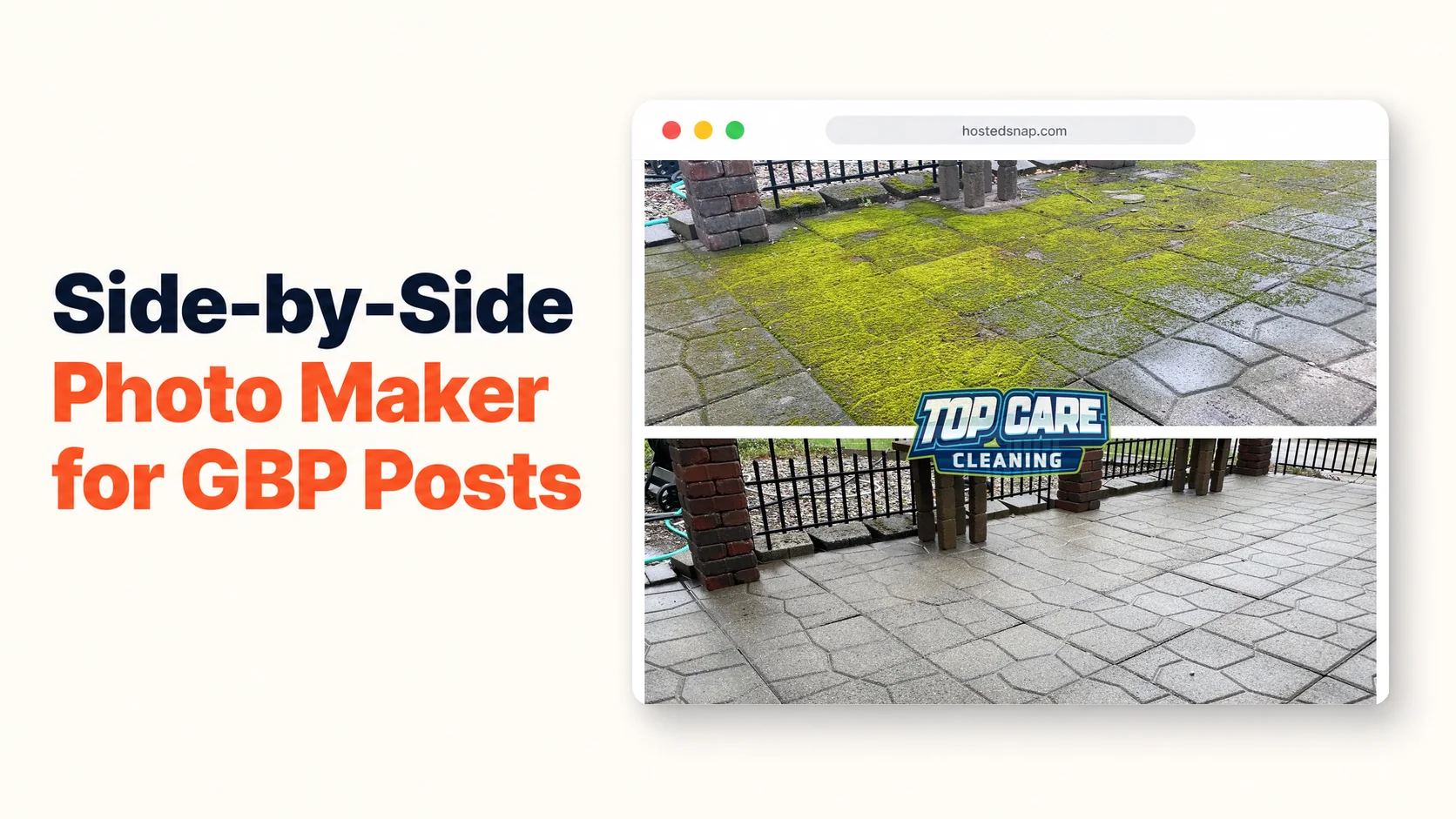 Side by Side Photo Maker: The Free Tool I Built for Service Business GBP Posts