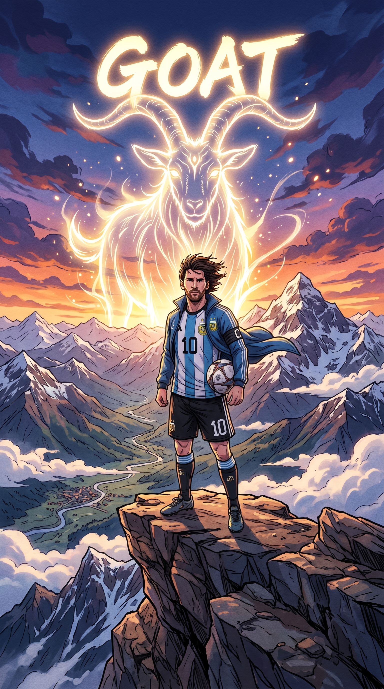 Messi M10 hóa thân thành huyền thoại Anime