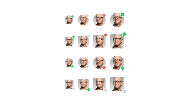 Circular and Rounded top with bottom Avatars Tailwind CSS v4 Components ...