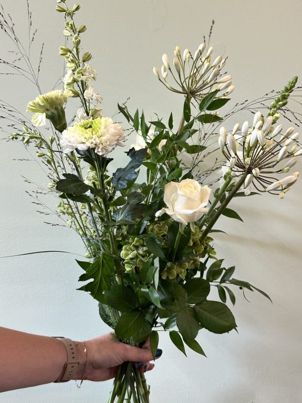 Plukboeket wit — boeket van Atelier Bloeiend in Dronten