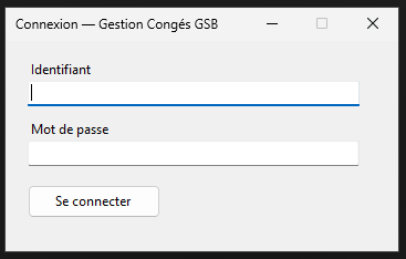 Formulaire de connexion
