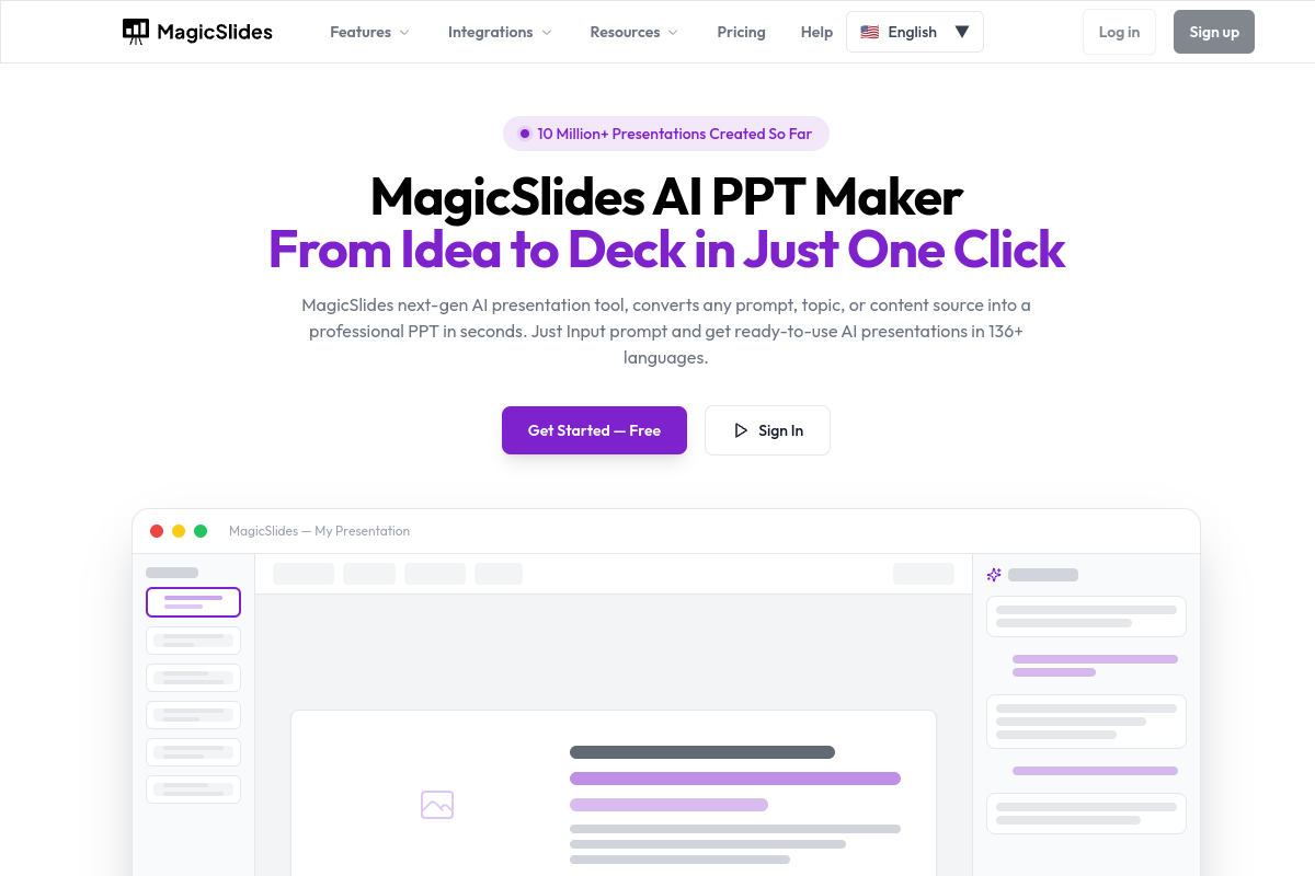 MagicSlides preview