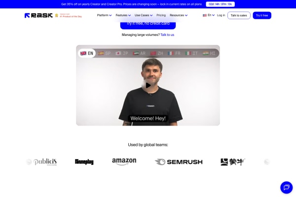 Rask AI screenshot 1