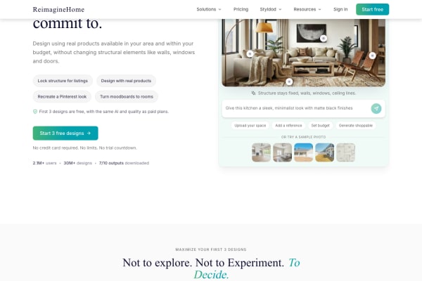 Reimagine Home screenshot 1