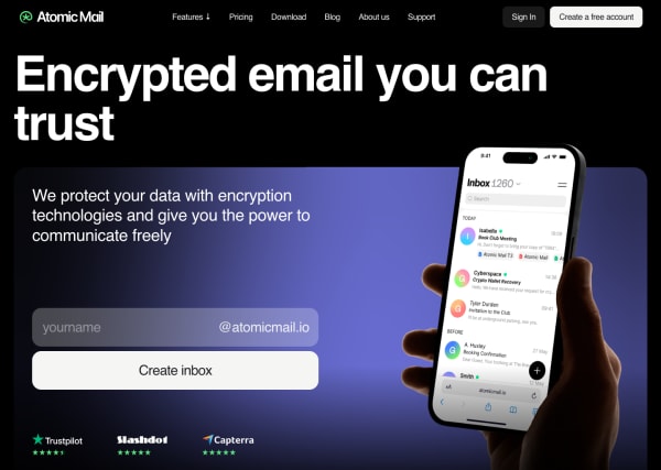 Atomic Mail screenshot 1
