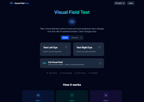 Visual Field Test screenshot 1