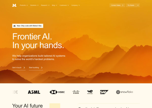 Mistral AI screenshot 1