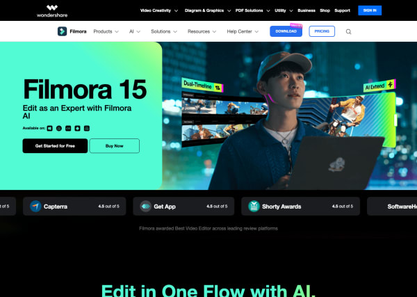 Wondershare Filmora AI screenshot 1