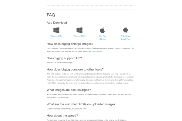 BigJPG screenshot 1
