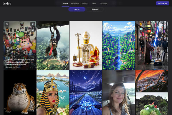 Lexica screenshot 1