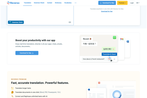 Reverso screenshot 1