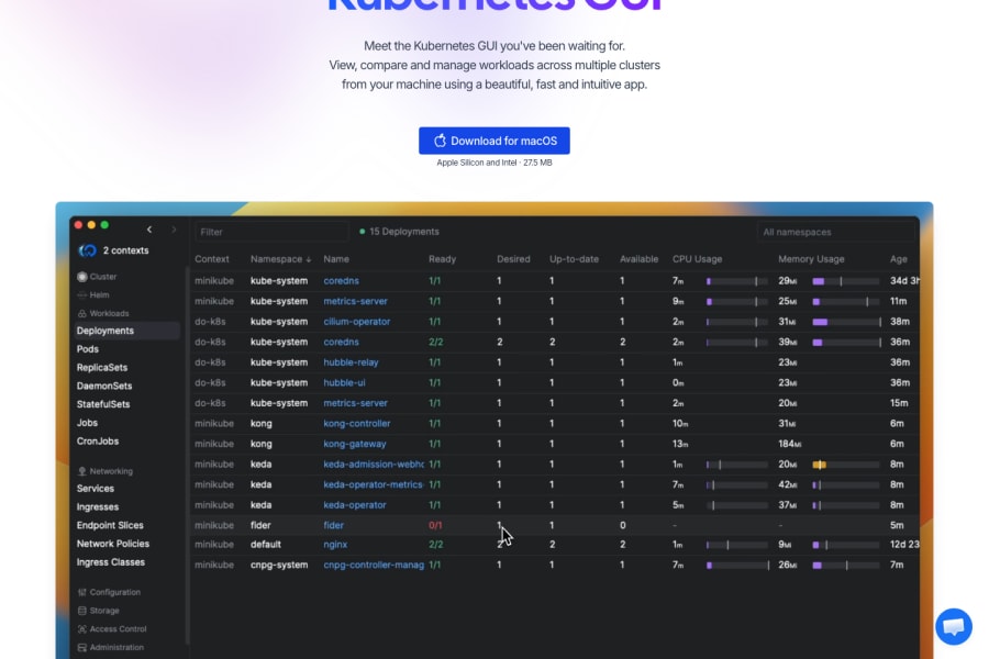 Aptakube — Code AI tool screenshot