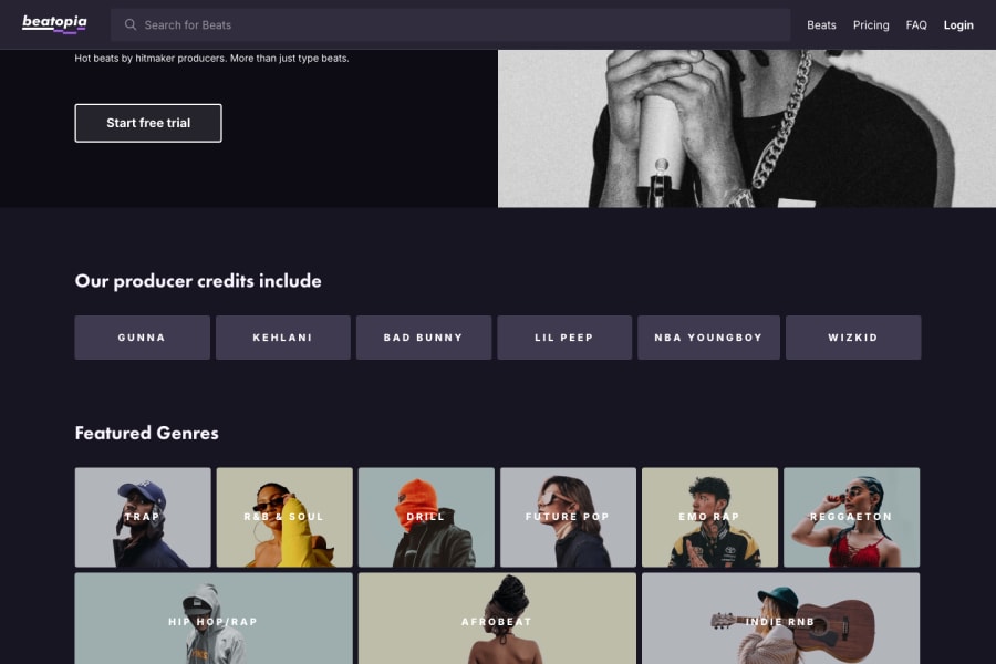 Beatopia — Audio AI tool screenshot
