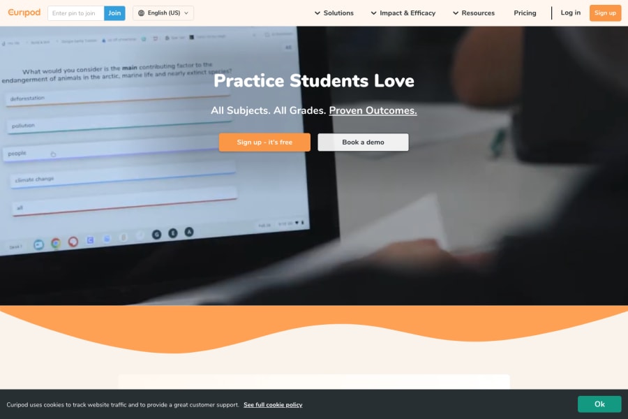 Curipod — Other AI tool screenshot