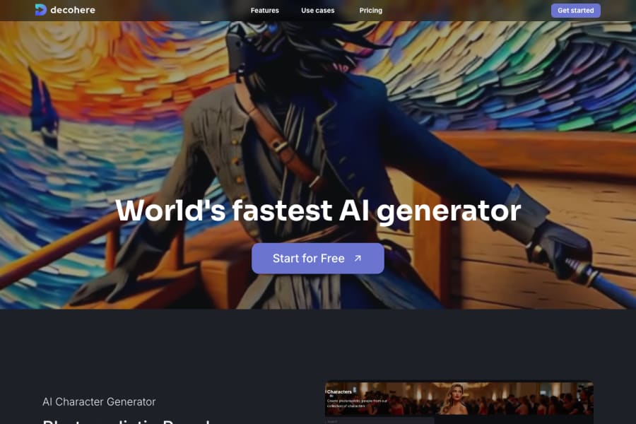 Decohere — Video AI tool screenshot