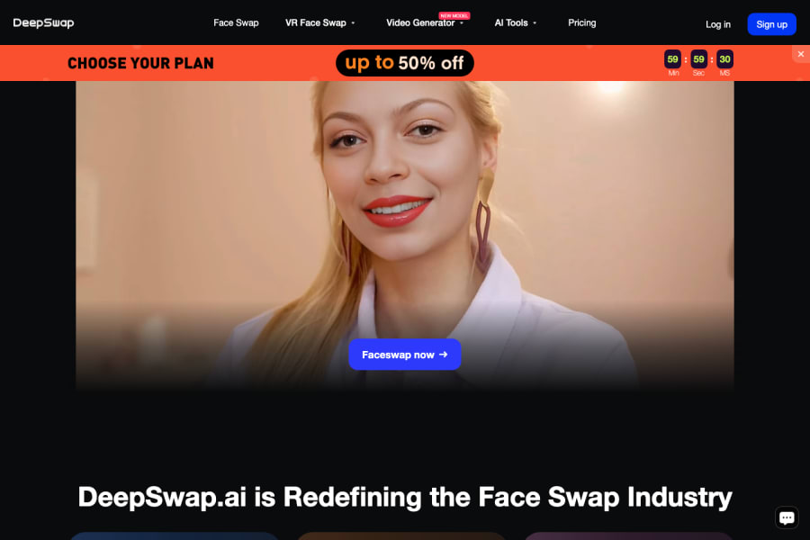 Deepswap — Image AI tool screenshot