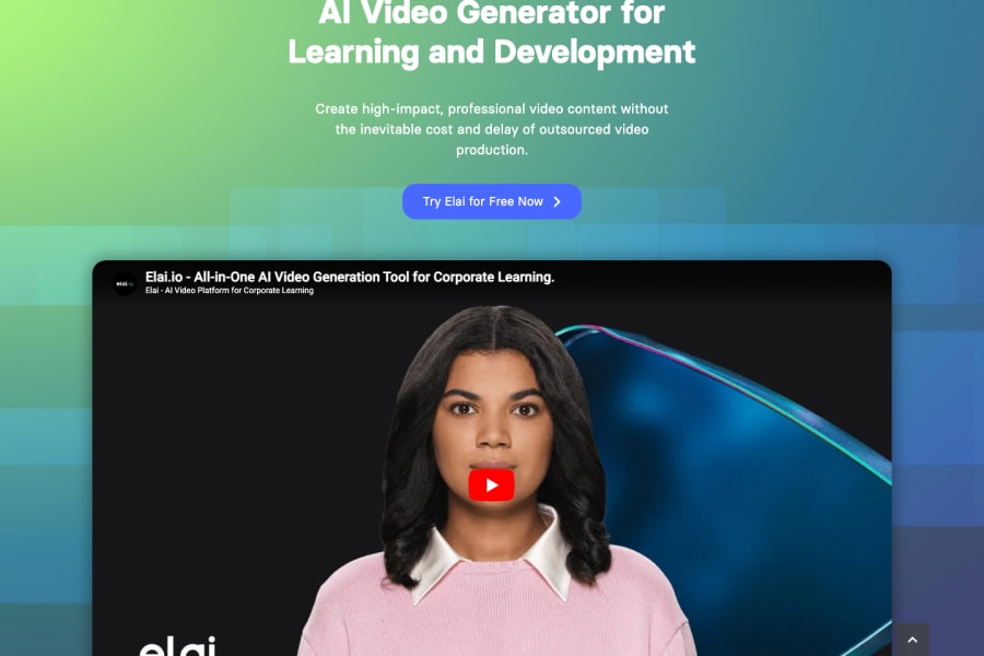 Elai — Video AI tool screenshot