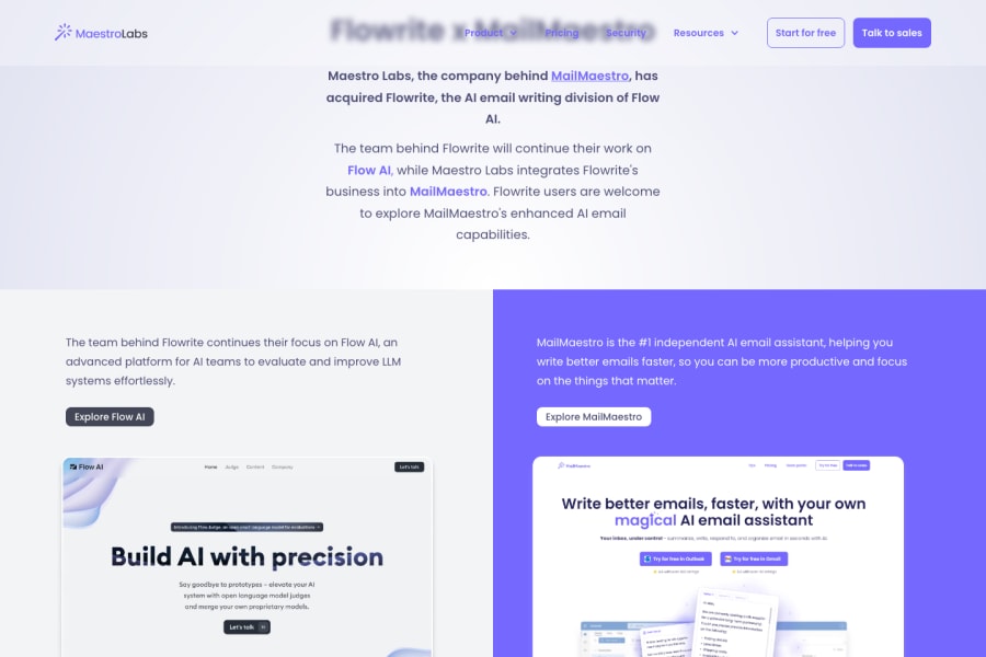 Flowrite — Business AI tool screenshot