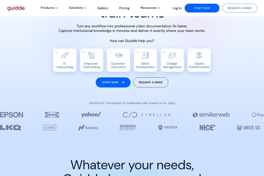 Guidde — Business AI tool screenshot